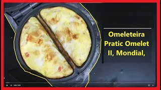 Super Indico  Omeleteira Pratic Omelet II Mondial PretoInox 800W 127V  OM04BI [upl. by Maillil957]