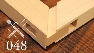 Joint Venture Ep 48 Through mortise and tenon with mitered faces Japanese Joinery [upl. by Ardnajela906]