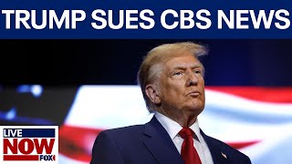 Trump sues CBS News for 10 billion over Harris interview  LiveNOW from FOX [upl. by Ardnac]