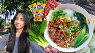 Ramen Noodles  Spicy Ramen Noodles  Korean Style Ramen Noodles with Maggi  Maggie recipe [upl. by Forster125]