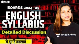 Class 10 English Syllabus  Detailed Discussion  Boards 202425 [upl. by Enhpad]