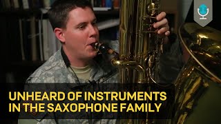 Unheard of Instruments in the Saxophone Family [upl. by Nilreb]