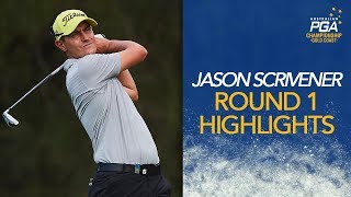 Jason Scrivener Highlights  Round 1  2018 Australian PGA Championship [upl. by Dorr]