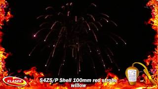 S4Z5P Shell 100mm red strobe willow [upl. by Doowron]