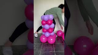 Easy balloon arch balloon balloondecoration birthday balloons balloonarch [upl. by Deehan]