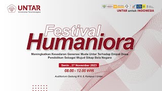 Seminar Humaniora 2023 Universitas Tarumanagara  Senin 27 November 2023 [upl. by Arateehc]