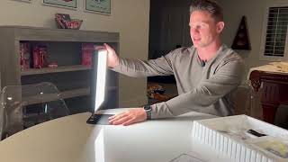 Light Therapy Lamp UV Free Happy Lamp 10000 Lux Desk Sun Lamp Review [upl. by Caplan]