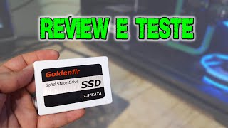 SSD GOLDENFIR 120GB DO ALIEXPRESS REVIEW E TESTE [upl. by Eceinhoj]