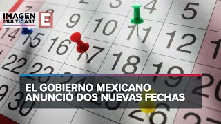 Así es el calendario de días festivos oficiales en México 2024 [upl. by Annaehs]