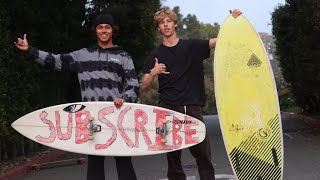 STREET SURFING IN LAGUNA BEACH [upl. by Annoik559]