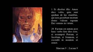 Rosarium Mysteria Lucis 4 Transfiguratio  holy rosary Latin version luminous mysteries [upl. by Erdied]