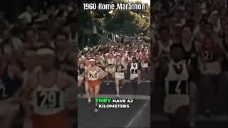 1960 Rome Olympics Marathon  Start and Early Stages Amidst Ancient Roman Landmarks [upl. by Eellah]