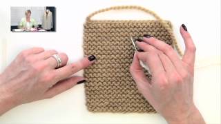 Knitting Help  Weaving in Ends in Garter Stitch [upl. by Naesed474]