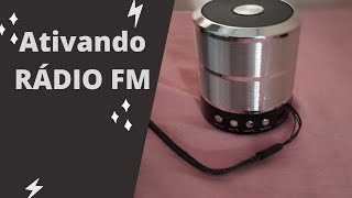 Como sintonizar rádio na Caixinha de som  mini speaker WS 887 [upl. by Eckardt]