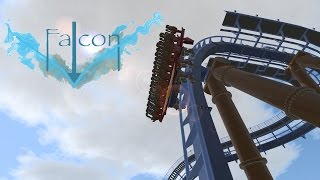 No Limits 2  Falcon  BampM Dive Coaster [upl. by Nodnrb]