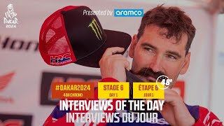 Interview of the day presented by Aramco  Stage 6  Dakar2024 [upl. by Gaultiero151]