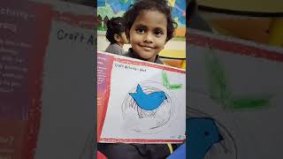 artsy time creating a nest by Nursery  Kidzee Medavakkam 🤙 9176145149 [upl. by Rastus]