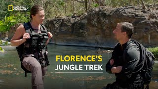 Florence Pugh’s Jungle Trek  Running Wild with Bear Grylls  हिंदी  S1  E14  Nat Geo [upl. by Barnabas]