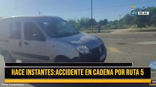 hace instantesAccidente en cadena por ruta 5 [upl. by Dhruv]