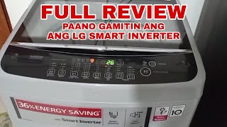 PAANO GAMITIN ANG LG SMART INVERTER WASHING MACHINE  LG AUTOMATIC WASHING MACHINE [upl. by Hedy]