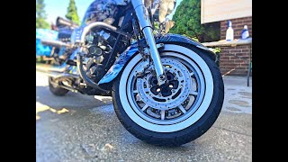 How to clean motorcycle white wall tires [upl. by Stinky]