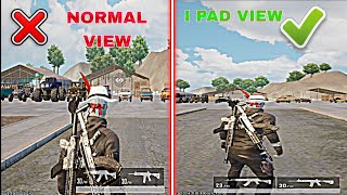 How To Get Ipad View on andriod New Update 35 💯Working Trick  Ipad View Pubg Mobile [upl. by Nadeau]