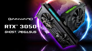 Gainward GeForce RTX 3050 Ghost and Pegasus Series  First Look [upl. by Yenattirb]