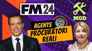 NOMI REALI DEI PROCURATORI SPORTIVI SU FM24  REAL NAME AGENTS  FOOTBALL MANAGER 2024 tutorial [upl. by Aicemed]