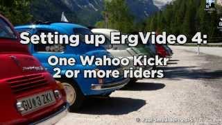 ErgVideo Setup 1 Kickr for 2 or more users [upl. by Araccat]