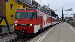 Zentralbahn Züge in Hergiswil [upl. by Fenny883]