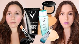 MAQUILLAJE ALTA COBERTURA  VICHY DERMABLEND  ACNE MANCHAS Y CICATRICES [upl. by Nelyak]