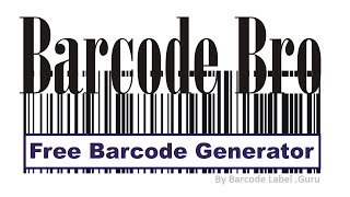 Free Barcode Generator Online UPC EAN ISBN SSCC Pharmacode Leitcode GS1 Code39 QR Code Etc [upl. by Alliuqat294]