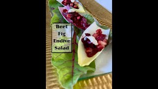 Beet and Endive Salad with Fig Dressing  The Great American Recipe [upl. by Zita]