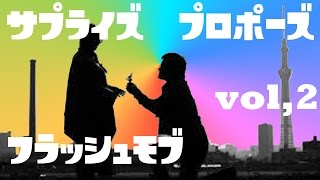 フラッシュモブ プロポーズ編vol2 感動のサプライズ 相互チャンネル登録 [upl. by Werby]