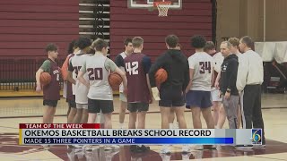 Team of the Week Okemos break threepointer school record [upl. by Onilatac]