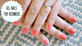 Gel Nails for beginners Tutorial [upl. by Cindra]