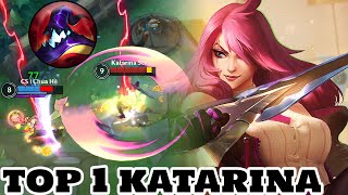 Wild Rift Katarina  Top 1 Katarina Gameplay Rank Challenger [upl. by Ruhtracm280]