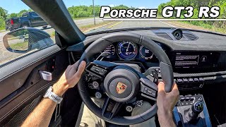 Porsche 911 GT3 RS  Driving the Ultimate 992 On the Street POV Binaural Audio [upl. by Maxma]