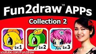 Fun2draw APPS Collection 2  FREE Gift Drawing  Online Drawing Tutorials you can Learn From Home [upl. by Omoj676]