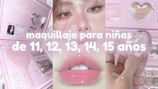 SKINCARE y MAQUILLAJE para la ESCUELA para NIÑAS y ADOLESCENTES de 1112131415 AÑOS🍧🌸  softly [upl. by Eadas]