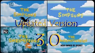 THE SIMPSONS Full Opening Sequence Evolution amp Variations  Updated Version 30 [upl. by Anastice]