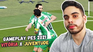 VITÓRIA X JUVENTUDE  GAMEPLAY LIVE PES 2021  KLEBER  PC 60 FPS [upl. by Nnylidnarb]