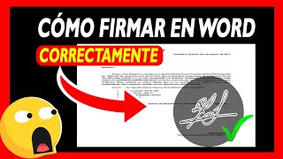 ⛔ como FIRMAR EN WORD 👉 FIRMA UN DOCUMENTO en WORD con FIRMA DIGITAL ✅ [upl. by Rivalee]