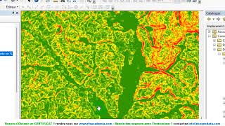 Comment générer les Courbes de niveau avec mnt dans arcgis [upl. by Halyk]