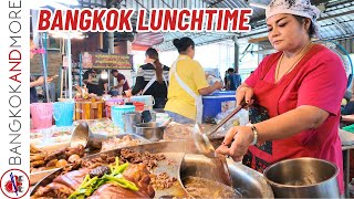 Lunchtime in BANGKOK  Amazing THAI STREET FOOD [upl. by Riatsala949]