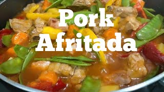 PORK AFRITADA Afritadang Baboy Cezma Igorota [upl. by Aicineohp584]