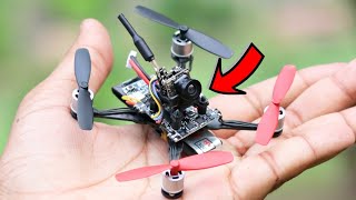 How To Make Drone with Camera At Home  Quadcopter  FPV Racing Drone [upl. by Ahsinad]