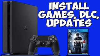 Install Games DLC and Updates on Jailbroken PS4 [upl. by Novyar200]