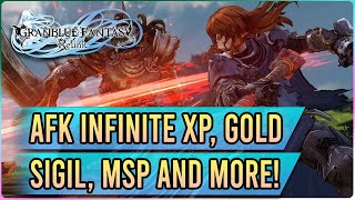 I BROKE Granblue Fantasy Relink AFK Farm INFINITE XP MSP Money Sigils and MORE [upl. by Nigle]