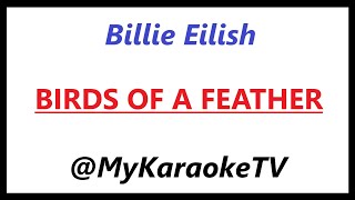 BIRDS OF A FEATHER KARAOKE Billie Eilish [upl. by Hedvige]